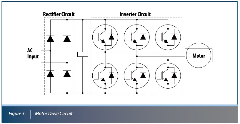 Figure of an IGBT Motor Drive Circuit